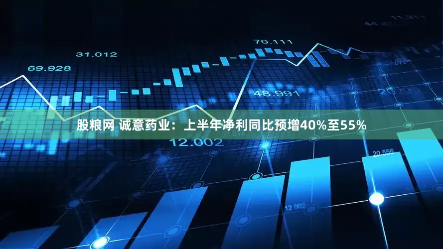 股粮网 诚意药业：上半年净利同比预增40%至55%