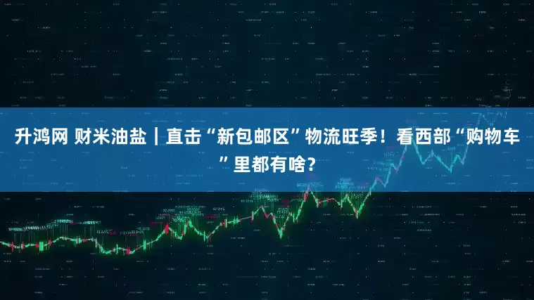 升鸿网 财米油盐｜直击“新包邮区”物流旺季！看西部“购物车”里都有啥？