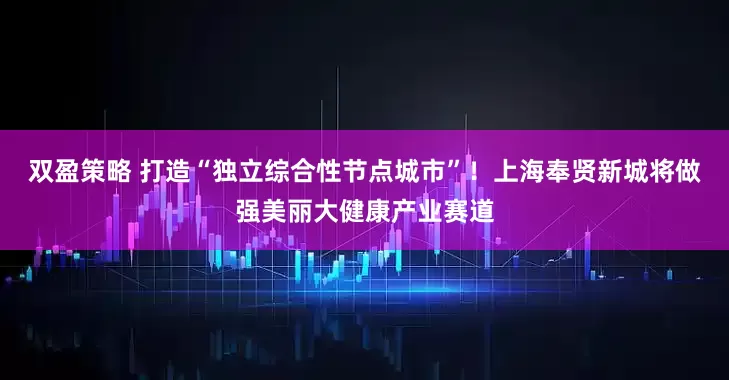 双盈策略 打造“独立综合性节点城市”！上海奉贤新城将做强美丽大健康产业赛道