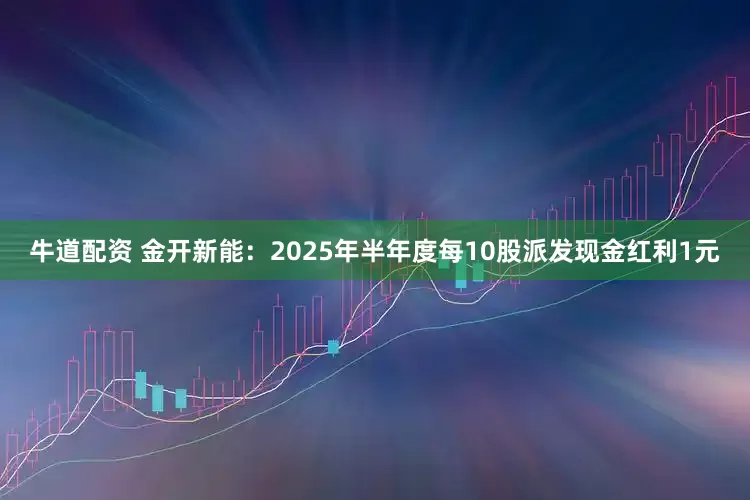 牛道配资 金开新能：2025年半年度每10股派发现金红利1元